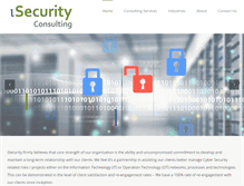 Tablet Screenshot of isecurityconsulting.com